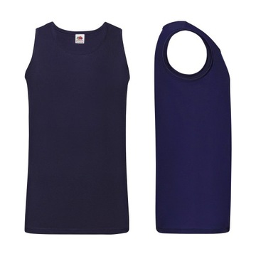 FRUIT OF THE LOOM KOSZULKA NA RAMIĄCZKACH Navy M