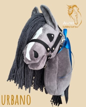 Hobby Horse A4 Конячка на Палиці Вручну Виготовлений + Недоуздок і Поводи ANOWI