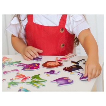 МАГНИТНАЯ ИГРА ОДЕВАЛА EWA СУПЕР ГЕРОИНЯ НАрядЫ МОДНЫЙ РОТЕР КАФЕР