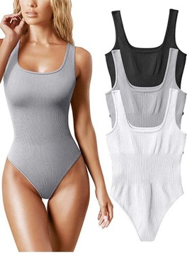 Y2k sexy sleeveless U-neck waist and abdomen tigh