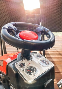 Педальный тракторный прицеп большой MAX xl красный