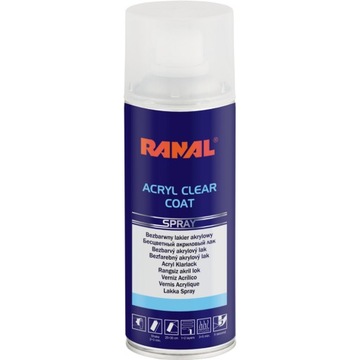 Lakier bezbarwny RANAL Acryl Clear połysk Spray
