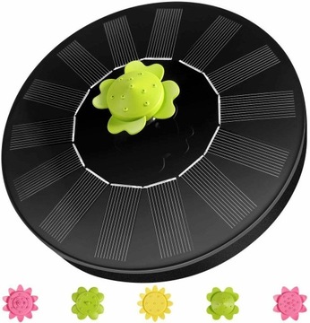 FONTANNA PŁYWAJĄCA SOLARNA OGRODOWA 5 EFEKTÓW 1,4W 25,4 CM-60 CM