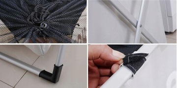 КОРЗИНА ДЛЯ БЕЛЬЯ С 3 ОТДЕЛЕНИЯМИ ДЛЯ БЕЛЬЯ ОРГАНАЙЗЕР БОЛЬШОЙ КОНТЕЙНЕР ДЛЯ ИГРУШЕК 130 Л