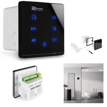 Wzmacniacz stereo do montażu naściennego 2x20W BT