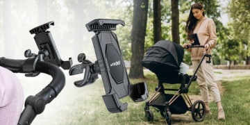 Держатель для телефона в коляску, универсальный для велосипеда или мотоцикла.