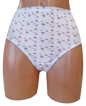 4x ЖЕНСКИЕ ПАНТСЫ С БЕЛЫМИ ЦВЕТАМИ XL