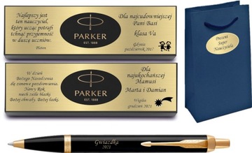 PARKER długopis IM ROYAL CZARNY GT GRAWER