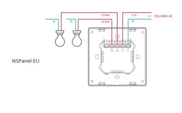 Sonoff NSPanel Функциональная панель переключателя Интеллектуальная сцена Термостат 2 канала