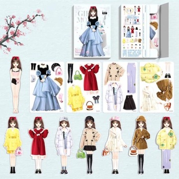 soputry Magnetic Dress Up Baby, Magnetic Princess Dress Up Paper DollA
