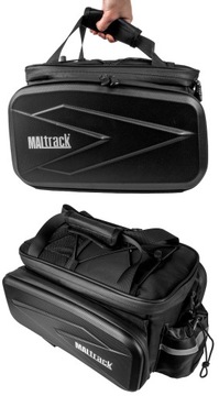 ВЕЛОСИПЕДНАЯ СУМКА ДЛЯ БАГАЖНИКА, БОЛЬШАЯ, 10 Л, С РЕМНЕМ, ВОДОНЕПРОНИЦАЕМАЯ, 3 ОТДЕЛЕНИЯ