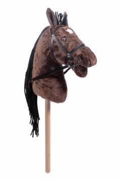Коричневий кінь на палиці Hobby Horse HKM 2400