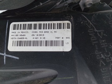 FORD FUSION 20- FACELIFT SVĚTLO SVĚTLOMET PŘEDNÍ PRAVÁ OK PALCŮ USA ORIGINÁL