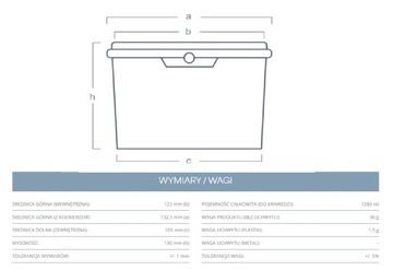 ВЕДРО 1 Л ПРОЗРАЧНОЕ ПЛАСТИКОВОЕ ВЕДРО С КРЫШКОЙ СЕРТИФИКАТ 1000 мл