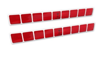 Одобрение квадратной красной светоотражающей ленты длиной 1 м.