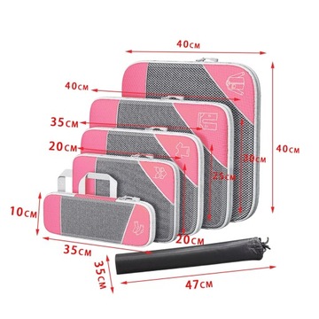Compression Packing Cubes Luggage Organizers Packing Organizers Black