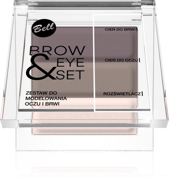 Bell Brow&Eye Set Zestaw modelujący do brwi i oczu 01