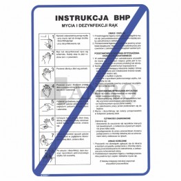 INSTRUKCJA MYCIA RĄK 250x300mm PCV