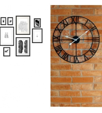 Металлические настенные часы VINTAGE SILENT LOFT, 58 см