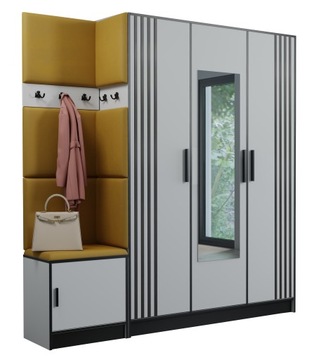 Garderoba DIOR LAMEL 14 siedzisko tapicerowana