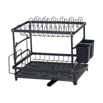 Dish Drying Rack with Drainboard, 2 Tier Dish