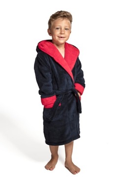 ENVIE SZLAFROK DZIECIĘCY DELFINO NAVY/RED 134/140
