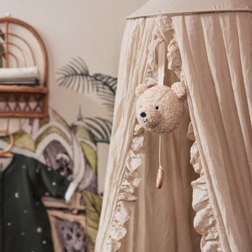 Навес над винтажной кроваткой 245 см винтажной рюша nougat jollein