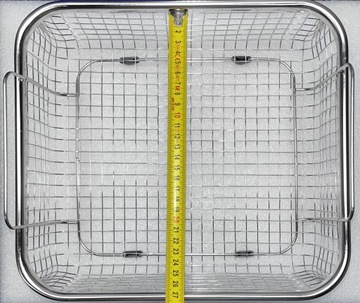 Ультразвуковой очиститель 15л | Ванна со сливом 40кГц 360Вт + корзина для умывания