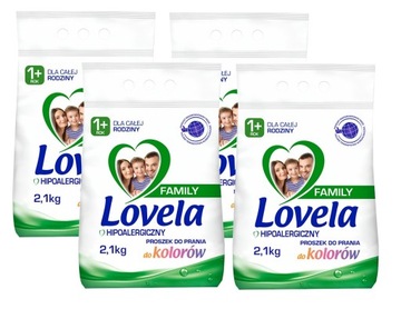 Lovela Family hipoalergiczny proszek do prania koloru 4x 2,1 kg 112pr Kolor