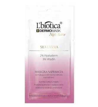L'BIOTICA DERMOMASK NIGHT ACTIVE SIŁA LASERA 12 ml