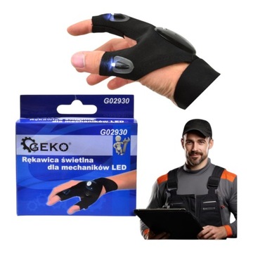 RĘKAWICA ŚWIETLNA LEDOWA DLA MECHANIKÓW LED GEKO G02930