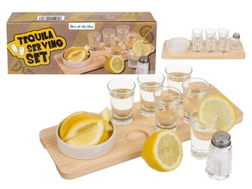 Zestaw do serwowania Tequili DECHA DESKA KIELISZKI