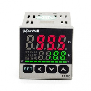 FT100-610 Regulator temperatury PID + TIMER (COMBO) 48x48mm WY REL + 2xALR