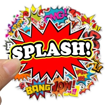 НАКЛЕЙКИ ДЛЯ НОУТБУКА COMIC MIX STICKER BOMB 50 шт.
