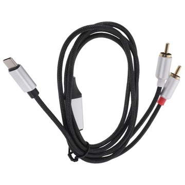 ADAPTER SŁUCHAWKOWY TYPE-C NA 2RCA 35 MM