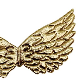 Детский нарядный костюм с крыльями ангела на свадьбу, золотой.