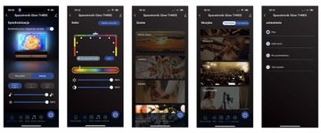Управление через приложение Spacetronik Glow Three 75-дюймовый телевизор со светодиодной подсветкой