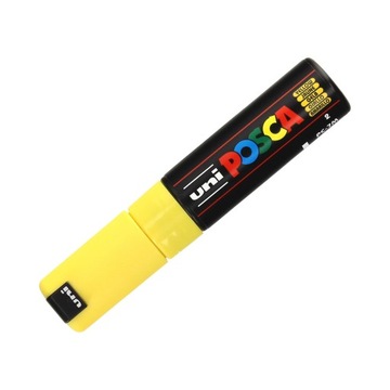 Marker z farbą plakatową żółty UNI Posca PC-7M