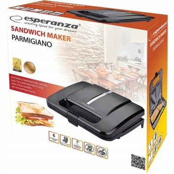 Тостер для поджаренных бутербродов сэндвич 1000 Вт