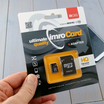 Карта micro SDHC GOODRAM 8 ГБ Карта microSD 8 ГБ + адаптер SD