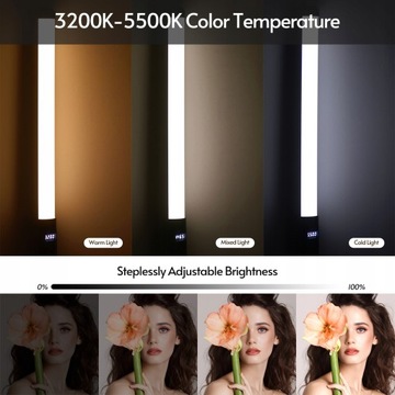 Ручной светодиодный RGB-светильник для видеосъемки
