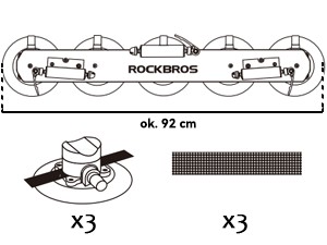 Bagażnik uchwyt rowerowy na dach ROCKBROS XP1002BK
