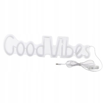 NEON LED GOOD VIBES GRACZA DEKORACYJNY PREZENT