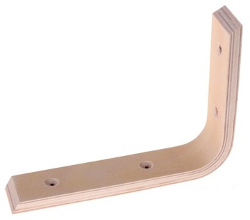 ДЕРЕВЯННАЯ ПОДДЕРЖКА ПОЛКИ 25х20см ФАНЕРА БУКОВАЯ