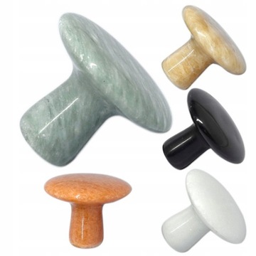 Массажный камень с грибами из розового кварца 5,5x4 см Cr