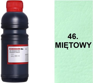 MIĘTOWA 46 FARBA RENOSKÓR 200 ml WILBRA LAKIER DO RENOWACJI SKÓRY HQ G12-91