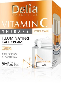 DELIA Rozjaśniający krem na dzień Therapy z witaminą C, 50 ml