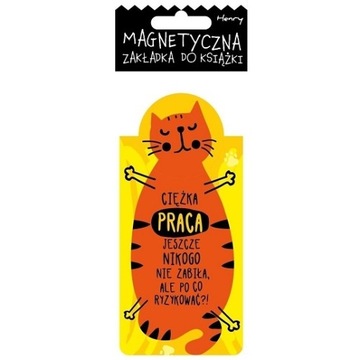 Zakładka magnetyczna - Kot praca