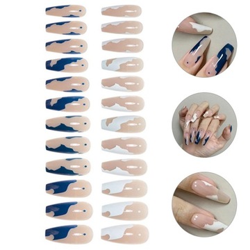 1 Надавите на накладные ногти