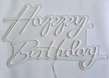 СВЕТОДИОДНАЯ ИНСТРУКЦИЯ С ДНЕМ РОЖДЕНИЯ 76Х43 СМ светодиодная